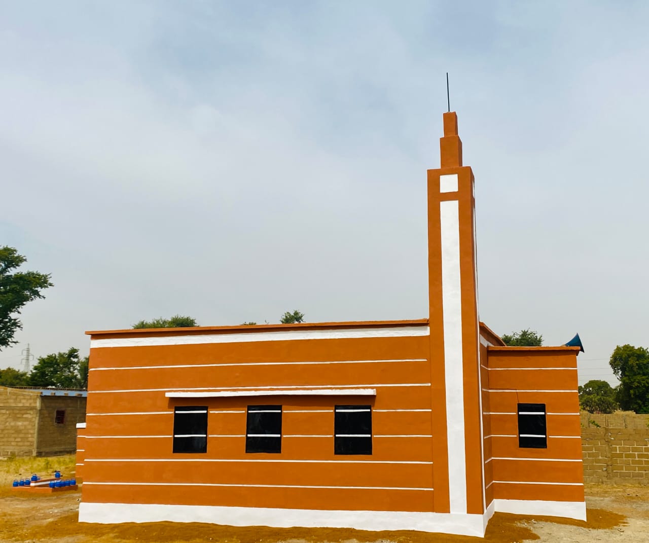 بناء مسجد طيبه عبد الله الزمامي